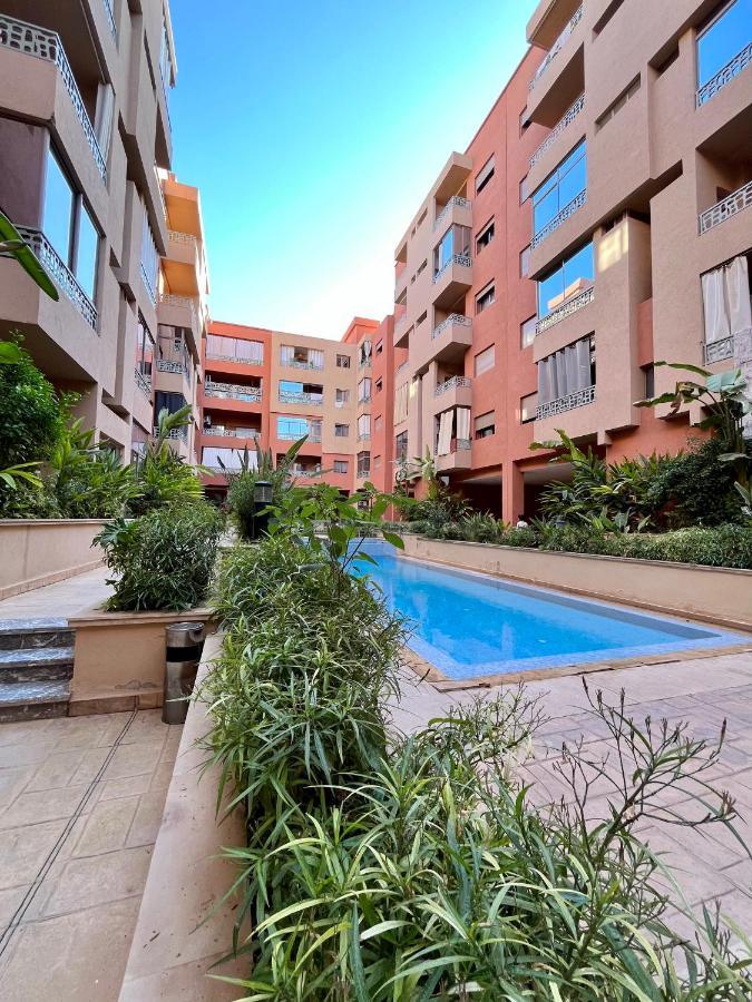 Bel Appartement A Marrakech En Residence Avec Piscine - Fibre & Netflix Marrakesh Ngoại thất bức ảnh