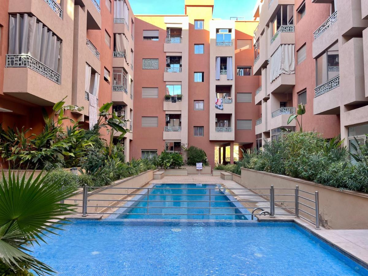 Bel Appartement A Marrakech En Residence Avec Piscine - Fibre & Netflix Marrakesh Ngoại thất bức ảnh